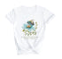 Cosmos with bee Watercolor Short Sleeves T-Shirt