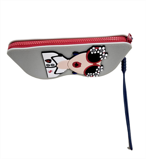 Stylish Glasses & Lipstick Organizer - Silicone Travel Case