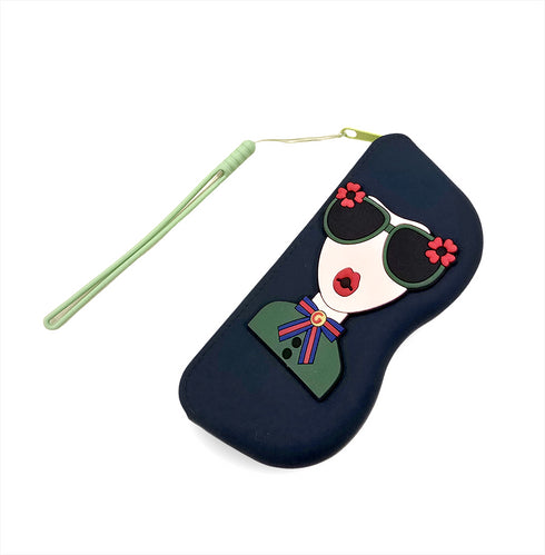 Stylish Glasses & Lipstick Organizer - Silicone Travel Case
