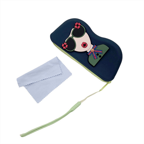 Stylish Glasses & Lipstick Organizer - Silicone Travel Case