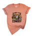 Cowboy Cow Skull Short Sleeve T-Shirt