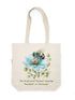 Watercolor Floral Bee Harmony Tote Bag