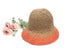 6 Colored Handmade Crochet Size Adjustable Foldable Straw Hat
