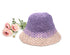 6 Colored Handmade Crochet Size Adjustable Foldable Straw Hat