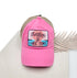 Embroidered Sunshine & Lake Time Patch High Pony Criss Cross C.C Ball Cap