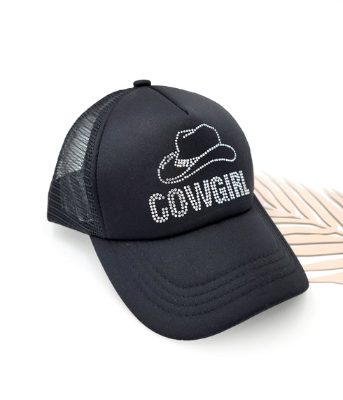 Women's COWGIRL Rhinestone C.C Trucker Cap
