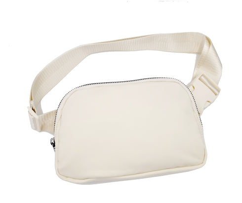 Everywhere White Fanny Pack with Adjustable Strap