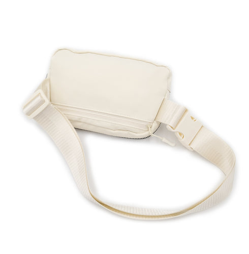 Everywhere White Fanny Pack with Adjustable Strap