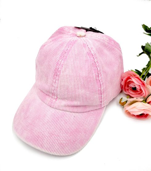 C.C Stonewashed Corduroy Baseball Ponytail Cap women baseball cap, gifts for her
