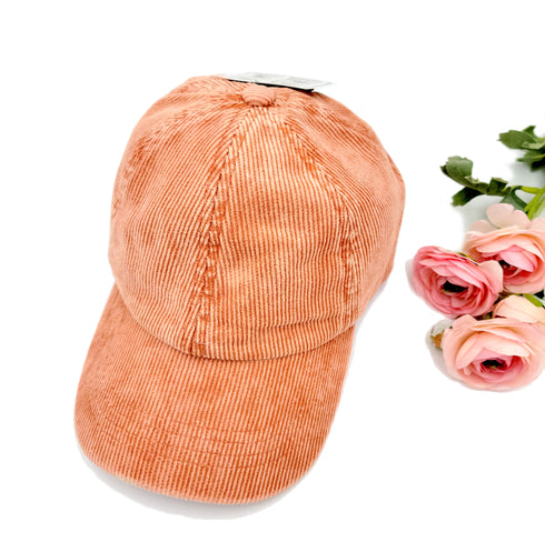 C.C Stonewashed Corduroy Baseball Ponytail Cap women baseball cap, gifts for her