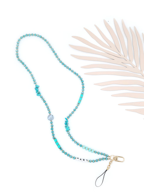 Gemstone Lanyards for Badge Holder,ID Holder Necklace, Lanyard for Badge Holder, Key Lanyard, Keychain, Phone strap, Teacher Lanyard for gifts