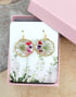 Handmade Botanical Small Flowers petal Resin Earring gift for her