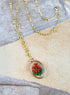 New Handmade Botanical Colorful Real Flower Creative Pressed Flower Pendant Necklaces