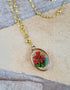 New Handmade Botanical Colorful Real Flower Creative Pressed Flower Pendant Necklaces
