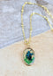 New Handmade Botanical Colorful Real Flower Creative Pressed Flower Pendant Necklaces