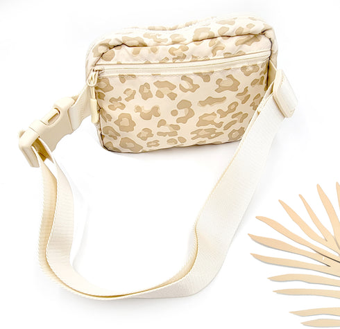 C.C Animal Print Cross Body Waterproof Mini Fanny Belt Sling Bag