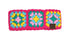 Handmade Fuzzy Lined Multi Color Crochet Head Wrap, headband gifts for her