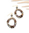 Mocha Teardrop Dangle Earth Earring