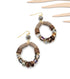 Mocha Teardrop Dangle Earth Earring