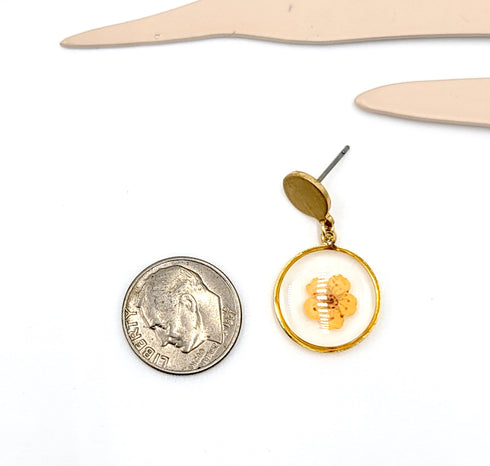 Forget me not Hand made Earrings, Pressed Flowers Earrings, Resin jewelry, Natural Jewelry, Botanical Earring