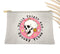 Skeleton Spooky vibes Pouch Makeup Bag, Canvas Bag ,pencil case, holding various things and more.