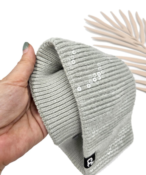 All Over Clear Sequin Headwrap gift for her