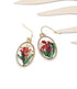 Handmade Botanical Colorful Real Flower Creative Pressed Flower Resin Earrings gift for her