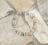 Faceted cut crystal glass Beads with gold Cube accents Stretch Bracelet 2pc Set for her