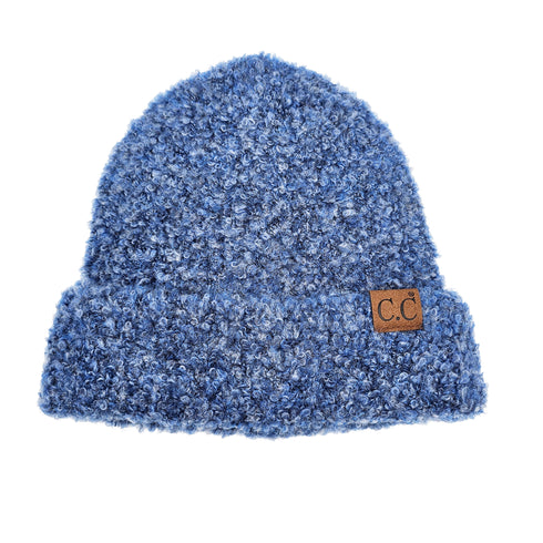C.C Mixed Color Boucle Knitted Shearling Mohair Beanie Hat , winter Hat, cozy soft warm Hat gifts for her, Premium Hats, Warm Hats, Winter Accessories, for gifts