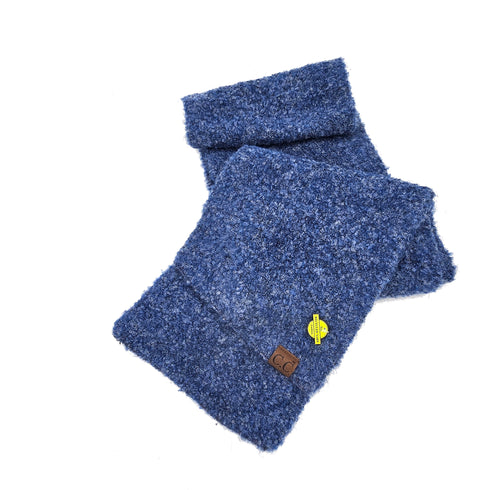 Mixed Color Boucle Knitted Shearling Mohair Scarf , winter scarf, cozy soft warm scarf gifts for her