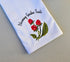 Blooming Garden Fruit Dish Towels, Hand Printed Kitchen Towels