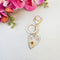 Handmade Daisy Pressed flower Heart Keychain