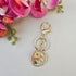 Handmade petals Pressed flower Heart Keychain