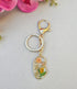 Botanical Pressed Flower face shape Keychain
