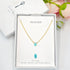 Short Natural Amazonite Gemstone Teardrop Shape Briolette Faceted Pear pendent Necklace
