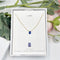 Short Natural Lapis Gemstone Teardrop Shape Briolette Faceted Pear pendent Necklace
