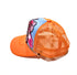 Embroidered Limited Edition Multi patched Baseball Cap Orange