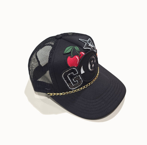 Embroidered Gamble 8 Ball patched Baseball Cap