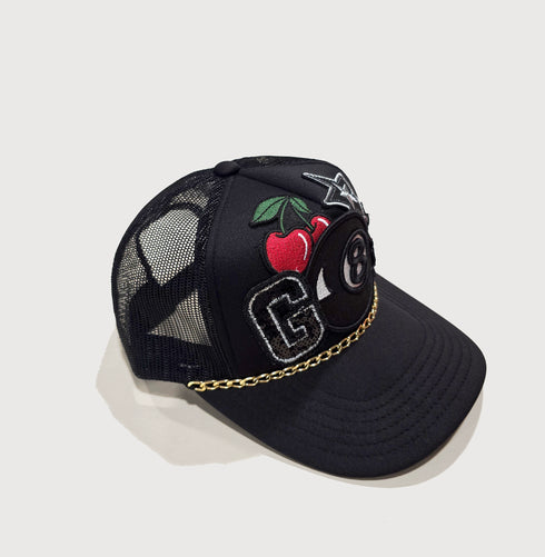 Embroidered Gamble 8 Ball patched Baseball Cap