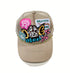 Embroidered Dog Mom Multi patched Baseball Cap Khaki