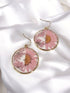 Daisy Flower resin dangle earrings