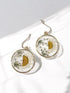 Daisy Flower resin dangle earrings