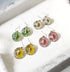 Daisy Flower resin dangle earrings