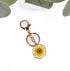 Pressed flower keychain