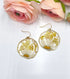 Pressed Flowers Daisies Mini Dried Baby Breath Flowers dangle earrings