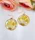 Pressed Flowers Daisies Mini Dried Baby Breath Flowers dangle earrings