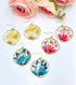 Pressed Flowers Daisies Mini Dried Baby Breath Flowers dangle earrings