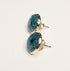 Blue dandelion wild flower Stud Earrings