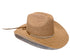 Refined Western Straw Hat Crystal Accent Tan