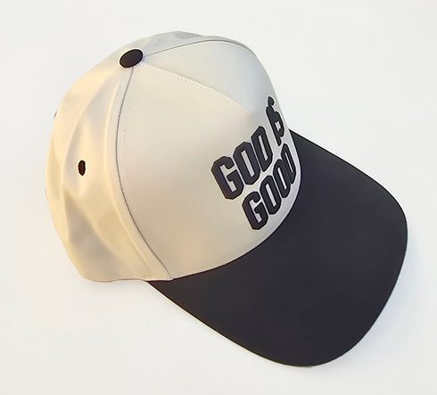 God Is Good Embroidered Trucker Caps | Christian Faith Hat | Two Tone Vintage Style Cap
